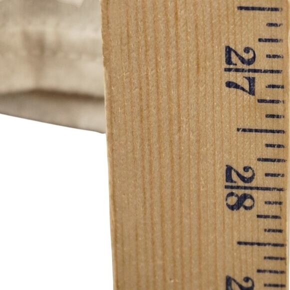 Watch My Back Hand-Painted Graphic Art T-Shirt Beige Abstract Faces Sz L - Picture 4 of 4